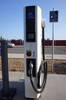 The California Pollution Control Financing Authority�s California Capital Access Program has a new Electric Vehicle Charging Station Financing Program to encourage the development of charging stations like this one.